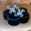 Bướm kẹp bông tai cz zircon mạ bạc, phong cách Hàn Quốc