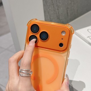 Sáng tạo mở lớn 2 trong 1 với vỏ điện thoại màu tím màng ống kính tích hợp phù hợp cho iPhone 11 12 13 14 15 16 17 Pro Max mờ trong suốt chống rơi vỏ mềm