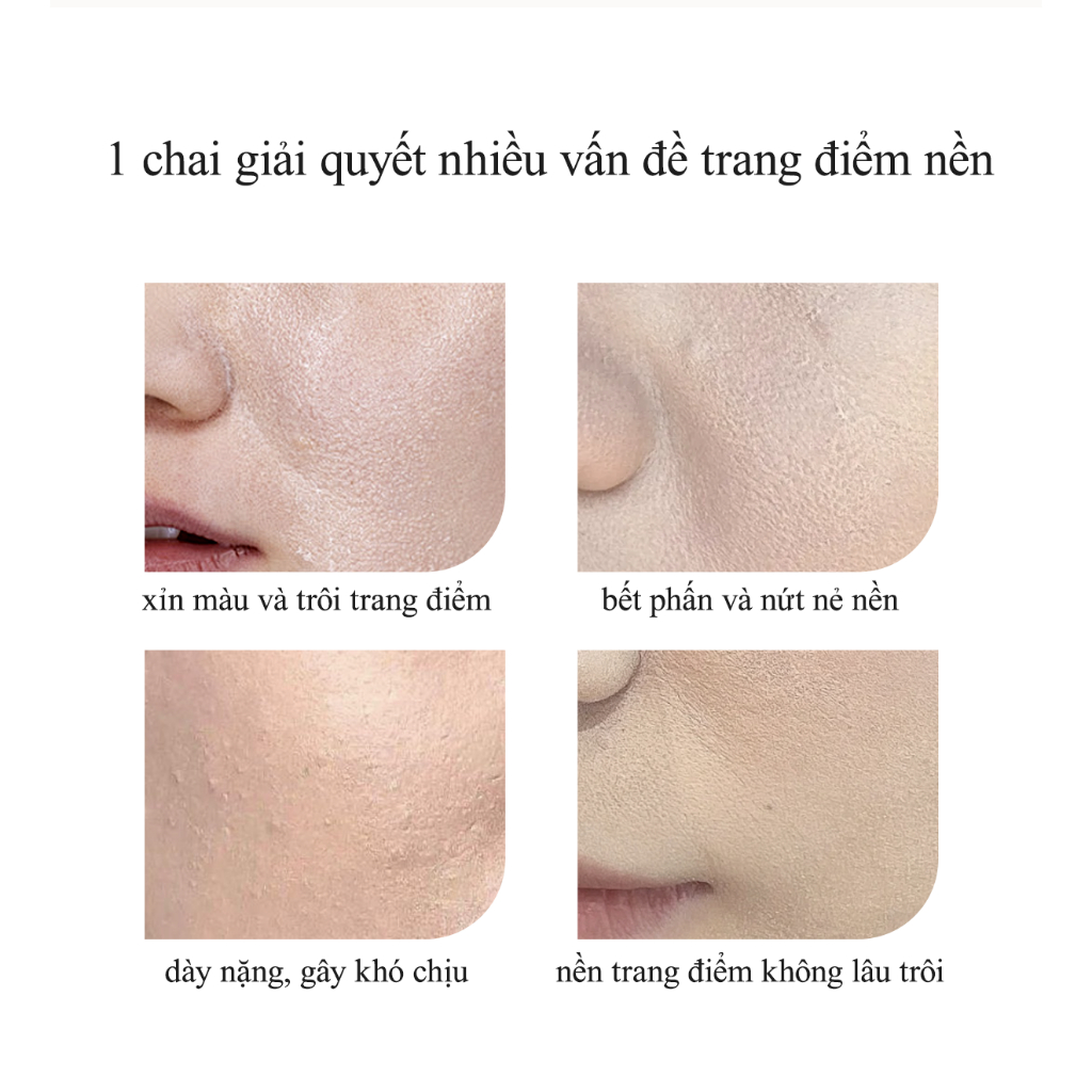 Kem nền lỏng Kiểm soát dầu dưỡng ẩm Kem nền chiết xuất tự nhiên