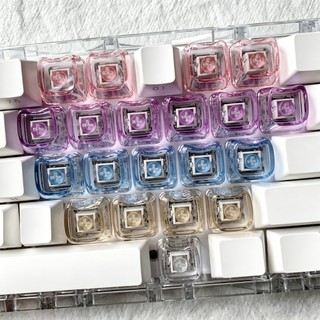 MAO Rainbow Heart Keycaps 21 phím Chất liệu PC Keycap trong suốt
