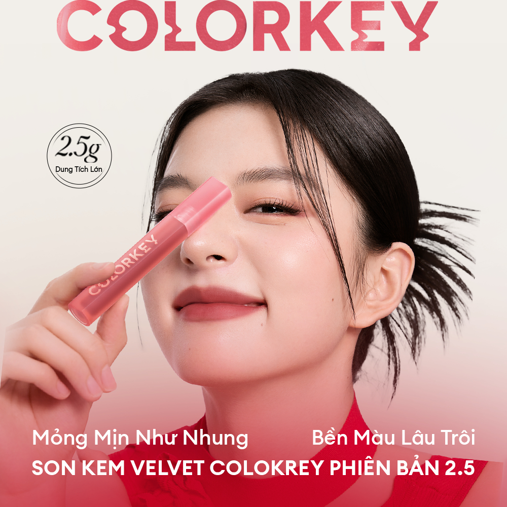 [LIVE] Son môi nhung, mịn lì Colorkey lâu trôi 2.5g | BigBuy360 - bigbuy360.vn