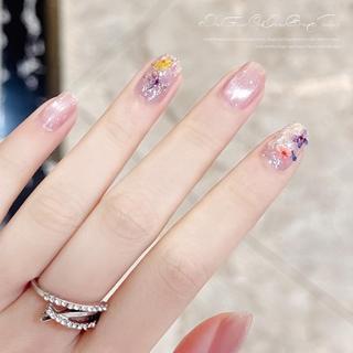 Bột Opal Hoa Khô, Mảnh Óp Đổi Màu, Lấp Lánh Tơ Lụa, Mạng Che Mặt Đám Mây Tinh Tế Đồ Trang Trí Móng Tay Nghệ Thuật - Tưởng Tượng Cầu Vồng Rực Rỡ Cho Móng Tay Mơ Mộng