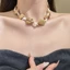 Vòng Cổ Choker Iridescent với Hình dáng Hạt Đào và Sao Biển, Điều Chỉnh được - Phù hợp Đi Biển