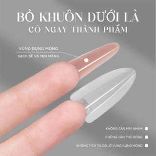 Miss Gooey Khuôn Móng Bánh Sandwich Chuyên Nghiệp Kéo Dài Móng Nhanh Không Cần Giấy Nền Dùng Cho Tiệm Nail Kết Hợp Với Builder Gel & Crystal Gel