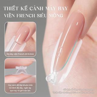 Miss Gooey Khuôn Móng Bánh Sandwich Chuyên Nghiệp Kéo Dài Móng Nhanh Không Cần Giấy Nền Dùng Cho Tiệm Nail Kết Hợp Với Builder Gel & Crystal Gel