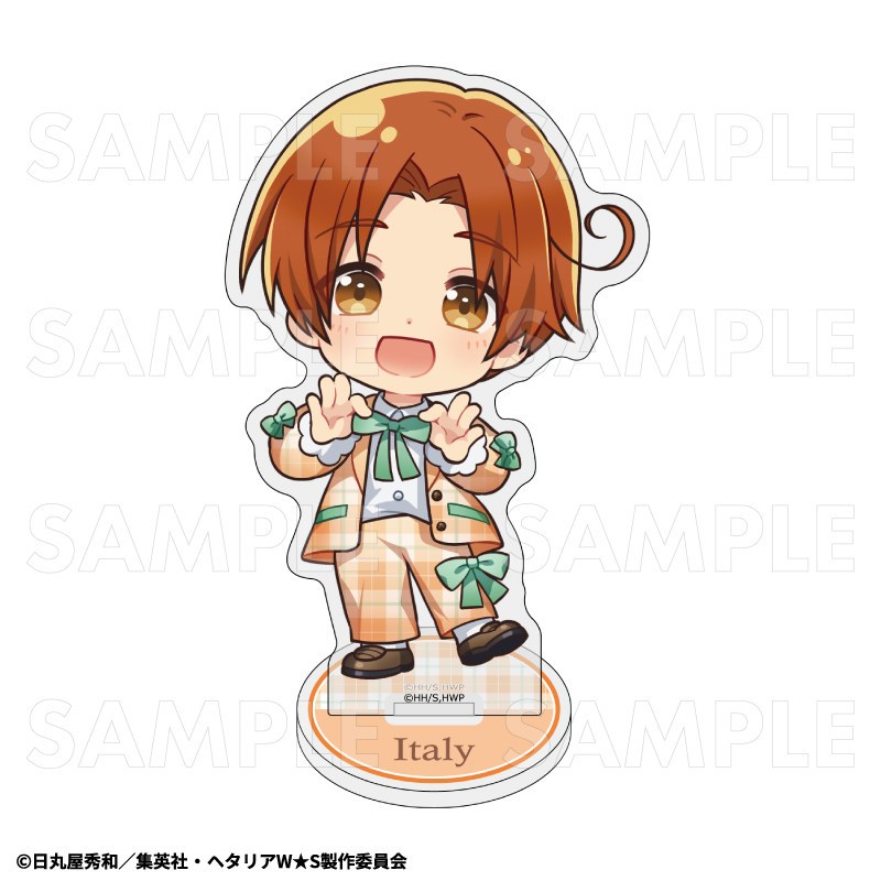 Hetalia Fanmade Acrylic Stand – TEAM Chibi Ballet Bowtie Suit Ver. – Anime Q Hình Trang Trí Bàn Làm Việc