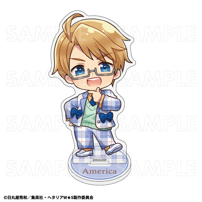 Hetalia Fanmade Acrylic Stand – TEAM Chibi Ballet Bowtie Suit Ver. – Anime Q Hình Trang Trí Bàn Làm Việc