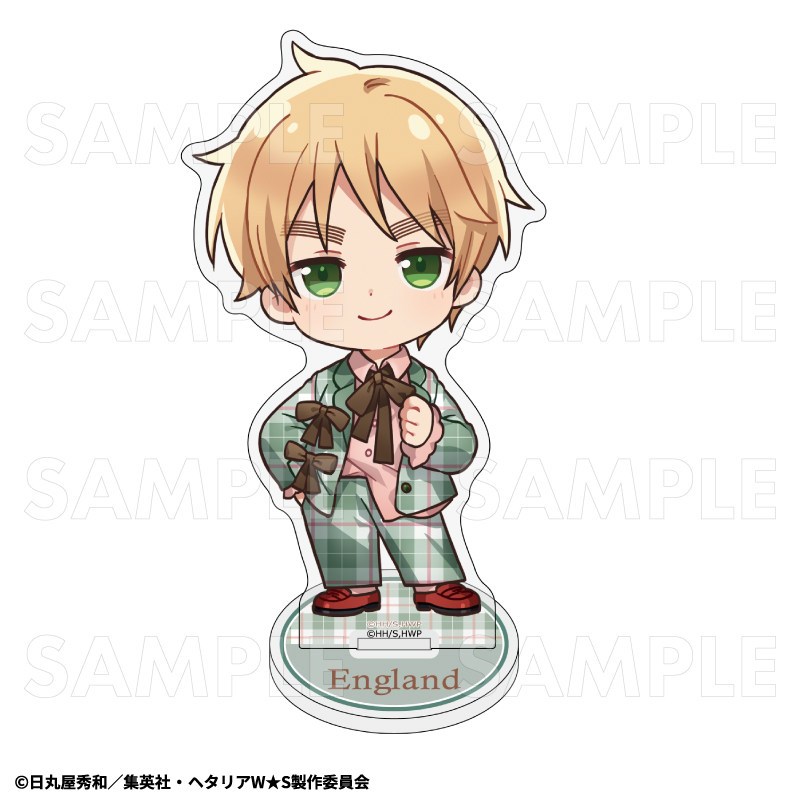 Hetalia Fanmade Acrylic Stand – TEAM Chibi Ballet Bowtie Suit Ver. – Anime Q Hình Trang Trí Bàn Làm Việc