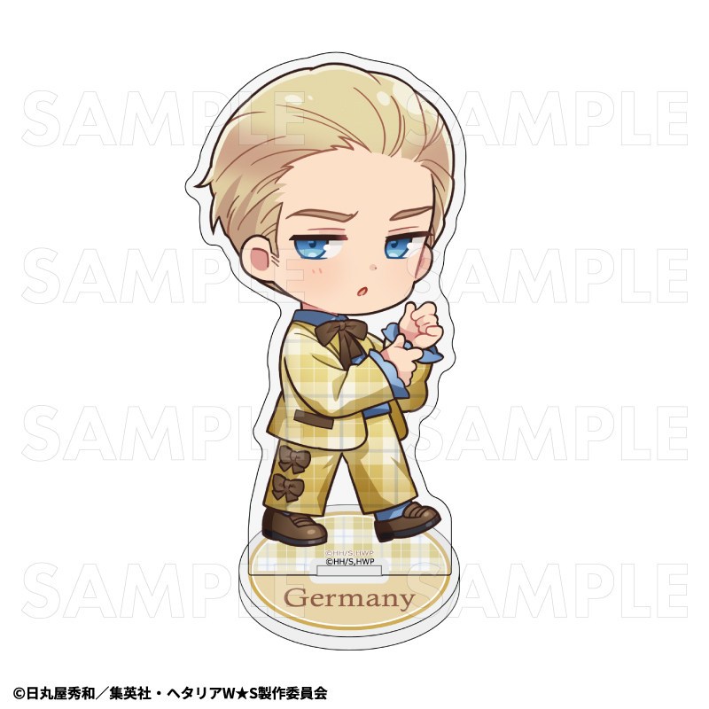 Hetalia Fanmade Acrylic Stand – TEAM Chibi Ballet Bowtie Suit Ver. – Anime Q Hình Trang Trí Bàn Làm Việc