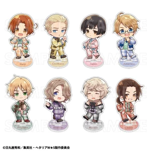 Hetalia Fanmade Acrylic Stand – TEAM Chibi Ballet Bowtie Suit Ver. – Anime Q Hình Trang Trí Bàn Làm Việc