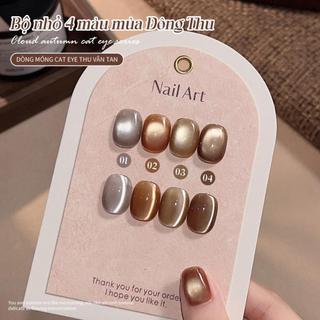 Sơn Gel Mắt Mèo Miss Gooey Ash Cloud, Trắng Sứ Thủy Tinh - Sơn Gel Chuyên Dụng Cho Tiệm Làm Móng, Bộ Sưu Tập Xuân Hè