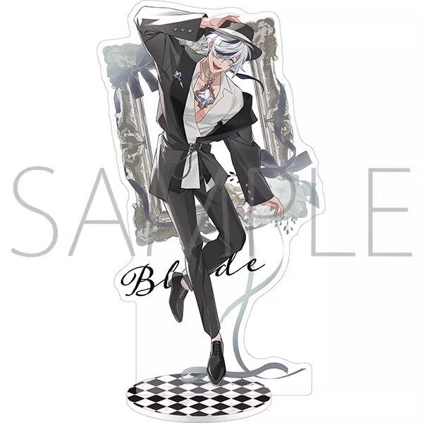NU: Carnival 4th Anniversary Acrylic Stand – Black Suit Series – Neon Rush – Anime Hình Display