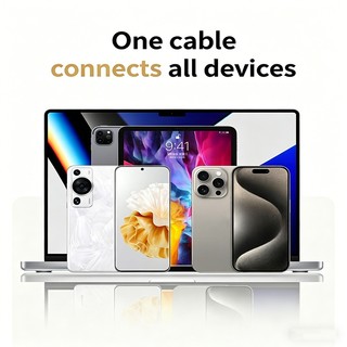 240W 4 trong 1 Lò xo có thể thu vào Cáp dữ liệu sạc xe hơi Sạc nhanh USB C Dây cho IOS Android Hỗ trợ CarPlay
