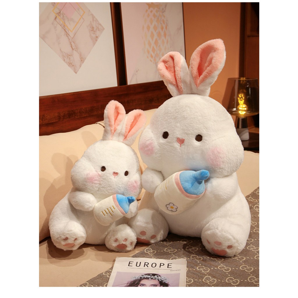 Rytanda Mới Chai Sữa Sang Trọng Đồ Chơi Lớn Mềm Mại Sang Trọng Gối Dễ Thương Bình Sữa Nhồi Bông Búp Bê Cho Bé Gái Gối Sữa Ngộ nghĩnh Có Mặt Dây Chuyền Quà Tặng Bạn Gái