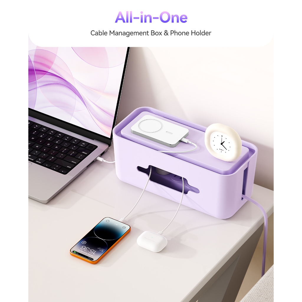 ORICO - Hộp tách cáp ổ cắm PowerBox Hộp lưu trữ dây mở rộng Hộp phân loại cáp Hộp nối (PB01)
