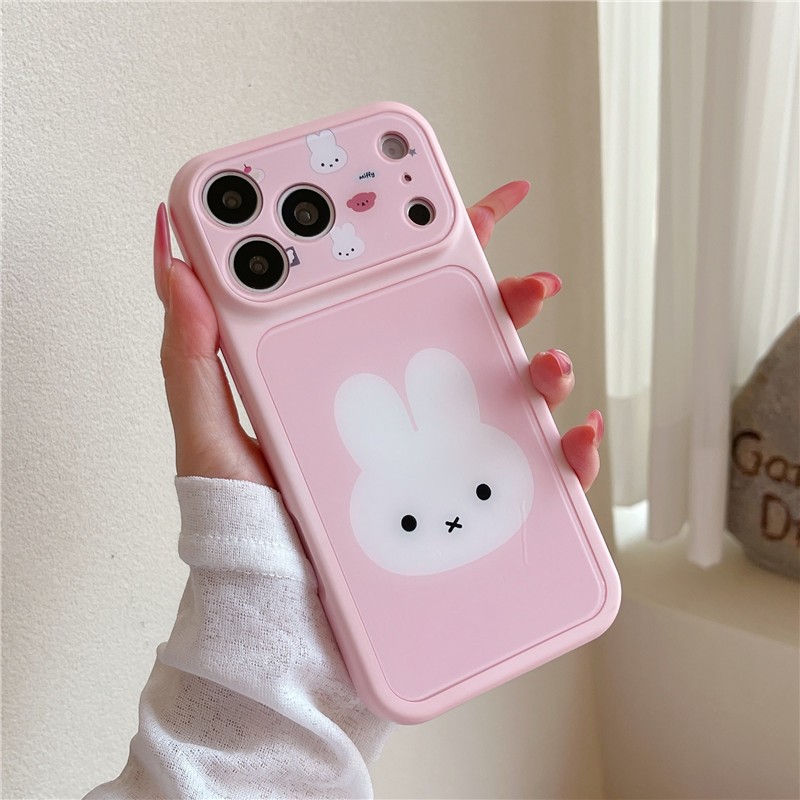 Ốp điện thoại chất liệu Acrylic họa tiết thỏ cho iPhone 17 Pro max