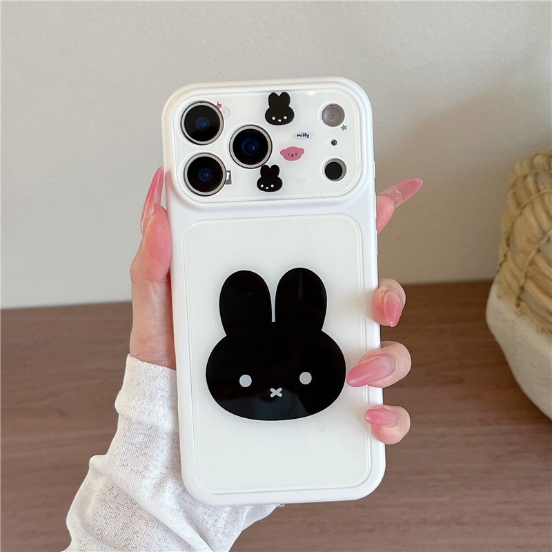 Ốp điện thoại chất liệu Acrylic họa tiết thỏ cho iPhone 17 Pro max