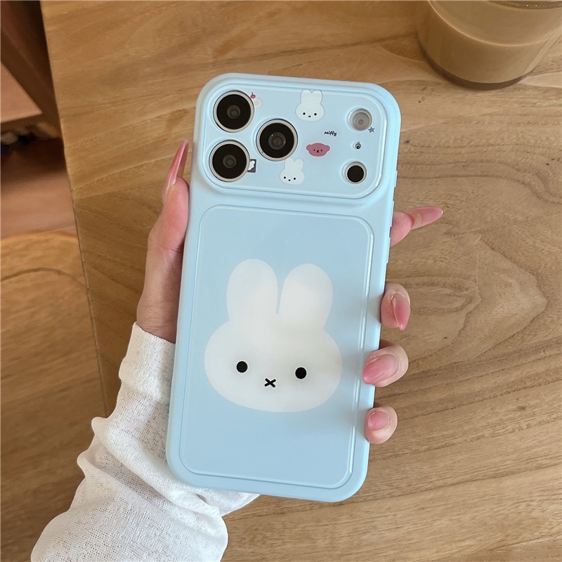 Ốp điện thoại chất liệu Acrylic họa tiết thỏ cho iPhone 17 Pro max