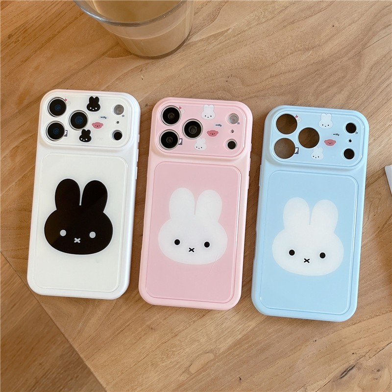 Ốp điện thoại chất liệu Acrylic họa tiết thỏ cho iPhone 17 Pro max