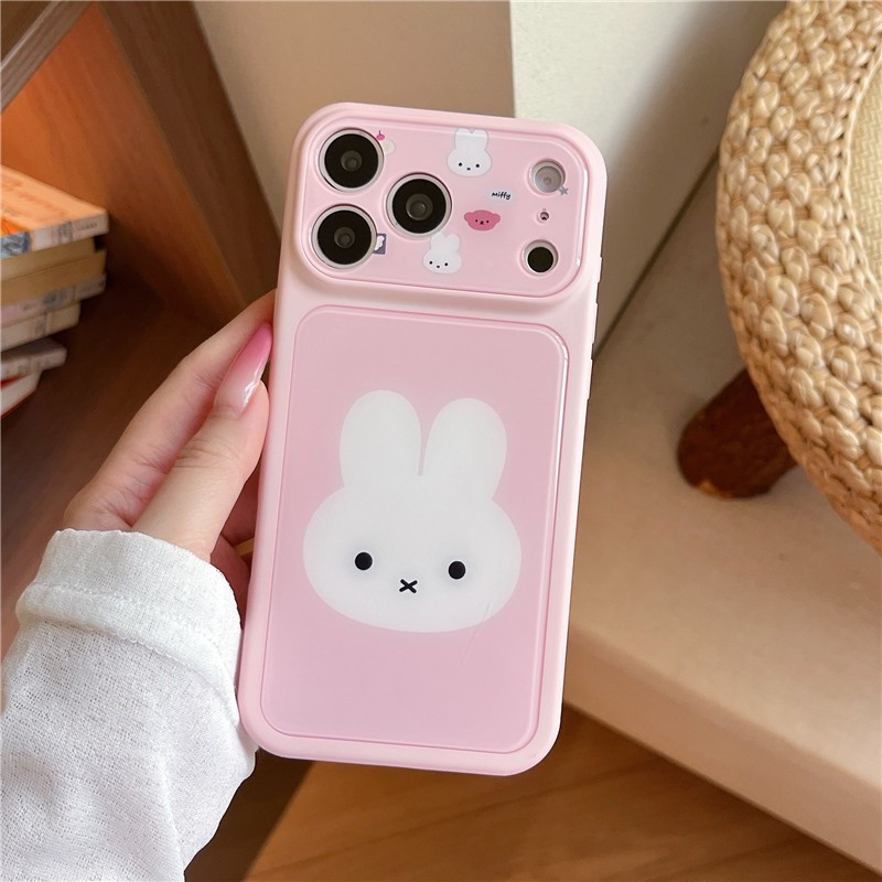 Ốp điện thoại chất liệu Acrylic họa tiết thỏ cho iPhone 17 Pro max