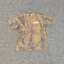 Áo thun ngắn tay cỡ lớn phong cách CRTZ Unisex màu vàng Camo, in Logo Mini