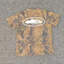 Áo thun ngắn tay cỡ lớn phong cách CRTZ Unisex màu vàng Camo, in Logo Mini