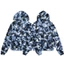 Áo Hoodie có khóa kéo cỡ lớn Unisex High Street Blue Camo, lấy cảm hứng từ CRTZ