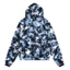 Áo Hoodie có khóa kéo cỡ lớn Unisex High Street Blue Camo, lấy cảm hứng từ CRTZ