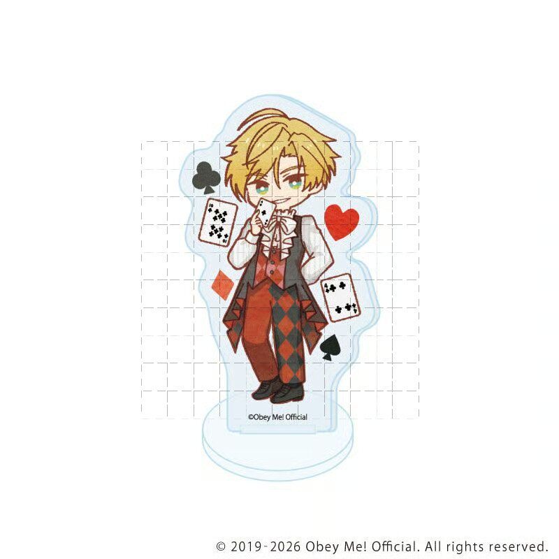 Hãy vâng lời tôi! Nightbringer Chơi Thẻ & Mammon Acrylic Đứng Móc Khóa Anime Để Bàn Hiển Thị