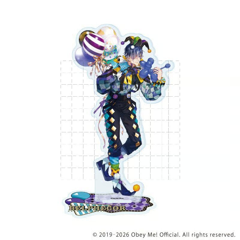 Hãy vâng lời tôi! Nightbringer Chơi Thẻ & Mammon Acrylic Đứng Móc Khóa Anime Để Bàn Hiển Thị