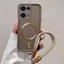 Ốp Lưng Cho infinix Note 40 4G Note 40 Pro Silicone TPU Mờ Phong Cách Vỏ Điện Thoại Kim Loại Thẩm Mỹ Từ Tính Thiết Kế Mới Miễn Phí Tinh Tế Treo Dây