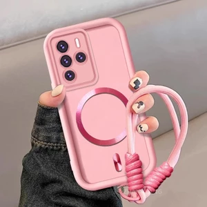 Ốp Lưng Cho Moto G22 Silicon TPU Phong Cách Mờ Vỏ Điện Thoại Kim Loại Thẩm Mỹ Từ Tính Thiết Kế Mới Miễn Phí Tinh Tế Treo Dây