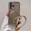 Ốp Lưng Cho Moto G22 Silicon TPU Phong Cách Mờ Vỏ Điện Thoại Kim Loại Thẩm Mỹ Từ Tính Thiết Kế Mới Miễn Phí Tinh Tế Treo Dây