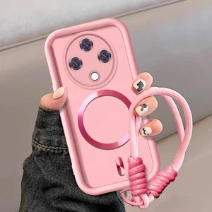Ốp Lưng Cho Redmi 14C A3 Pro A4 Silicone TPU Mờ Phong Cách Vỏ Điện Thoại Kim Loại Thẩm Mỹ Từ Tính Thiết Kế Mới Miễn Phí Tinh Tế Treo Dây
