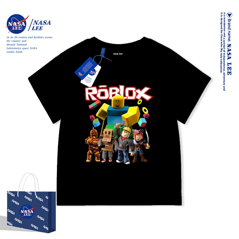 Áo Thun Roblox Cho Bé Trai - Cotton 100%, Cổ Tròn, Hàng Mới Mùa Hè