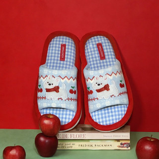 XIXITIAO Dép Nữ Nhà Vải Cotton Đế Mềm Bốn Mùa Giày Sàn Đa Năng