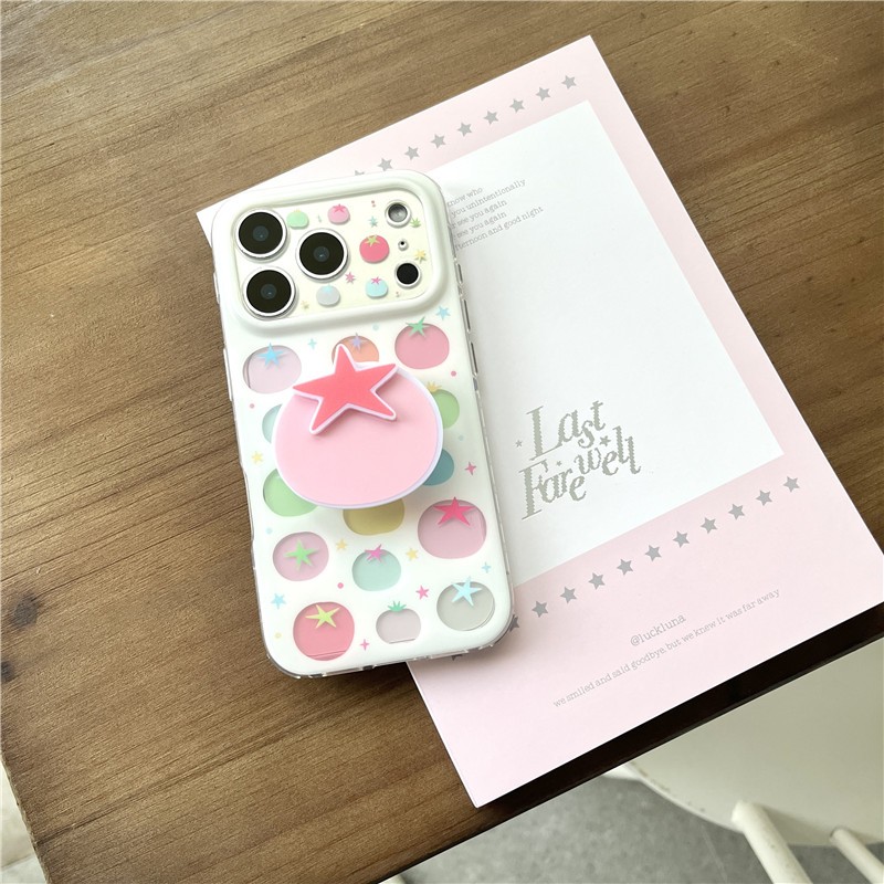 IPhone 17 Pro max Họa tiết cà chua mờ TPU materia IMD quá trình Vỏ điện thoại