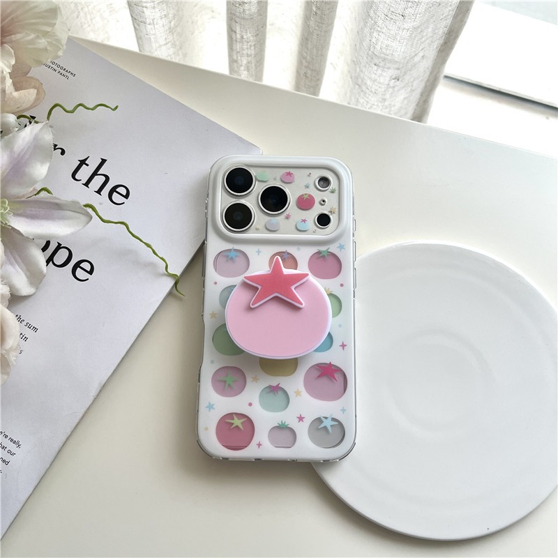 IPhone 17 Pro max Họa tiết cà chua mờ TPU materia IMD quá trình Vỏ điện thoại