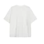Áo thun ngắn tay in chữ cổ điển cỡ lớn Unisex, Đen / Trắng