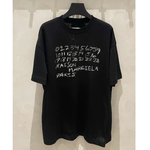 Áo thun in họa tiết Graffiti cổ điển M6, áo thun ngắn tay mơ màu đen Unisex
