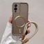 Ốp Lưng Cho vivo V25 PRO V25 V25E Silicone TPU Mờ Phong Cách Vỏ Điện Thoại Kim Loại Thẩm Mỹ Từ Tính Thiết Kế Mới Miễn Phí Tinh Tế Treo Dây