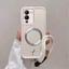 Ốp Lưng Cho vivo V25 PRO V25 V25E Silicone TPU Mờ Phong Cách Vỏ Điện Thoại Kim Loại Thẩm Mỹ Từ Tính Thiết Kế Mới Miễn Phí Tinh Tế Treo Dây