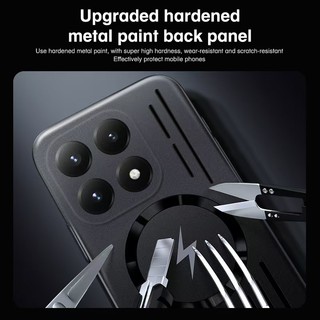 Dành Cho XiaoMi 15T 14 Pro 15T Pro 15 14 15 Pro Ốp Điện Thoại rỗng Tản Nhiệt Hút Từ Tính Bao Gồm Chống Rơi Và Chống Sốc Vỏ Bảo Vệ Điện Thoại