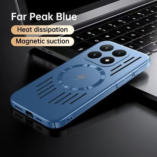 Dành Cho XiaoMi 15T 14 Pro 15T Pro 15 14 15 Pro Ốp Điện Thoại rỗng Tản Nhiệt Hút Từ Tính Bao Gồm Chống Rơi Và Chống Sốc Vỏ Bảo Vệ Điện Thoại