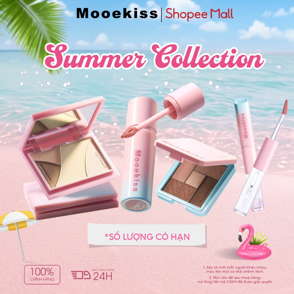 [NEW] Set Trang Điểm Mooekiss, Son Bùn + Son Bóng + Phấn Mắt + Son 2 Đầu, Full Makeup Cơ Bản