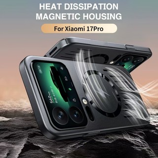 Dành cho XiaoMi 17 Pro Max 17 17 Pro Vỏ điện thoại rỗng tản nhiệt hút từ tính bao gồm tất cả vỏ bảo vệ điện thoại chống rơi và sốc