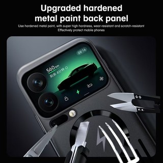 Dành cho XiaoMi 17 Pro Max 17 17 Pro Vỏ điện thoại rỗng tản nhiệt hút từ tính bao gồm tất cả vỏ bảo vệ điện thoại chống rơi và sốc