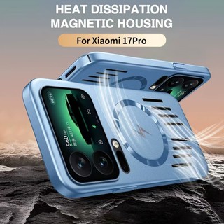 Dành cho XiaoMi 17 Pro Max 17 17 Pro Vỏ điện thoại rỗng tản nhiệt hút từ tính bao gồm tất cả vỏ bảo vệ điện thoại chống rơi và sốc