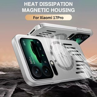 Dành cho XiaoMi 17 Pro Max 17 17 Pro Vỏ điện thoại rỗng tản nhiệt hút từ tính bao gồm tất cả vỏ bảo vệ điện thoại chống rơi và sốc