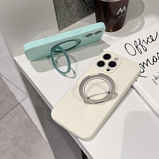 Ốp điện thoại giá đỡ từ tính xoay 360 độ chính xác Ripple thích hợp cho iPhone 15 16 17 Pro Max bao gồm tất cả vỏ silicon chống rơi và chống bụi bẩn